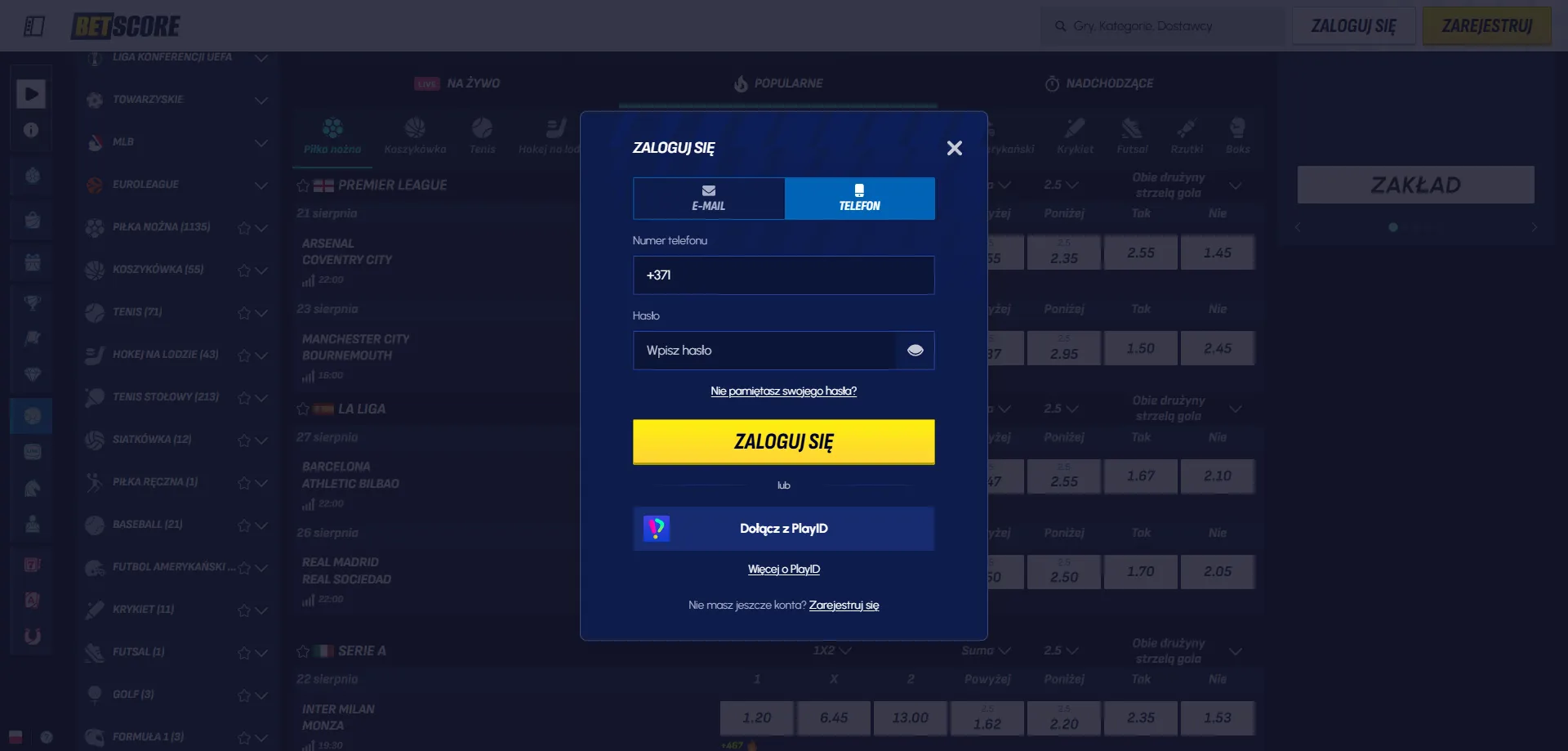 Betscore Casino logowanie do konta gracza – szybki dostęp